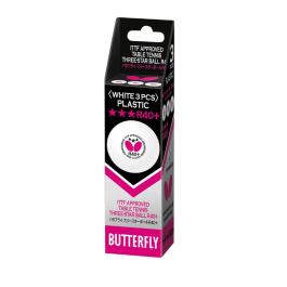Butterfly 3*** R40+ ITTF Ball (3pcs/box)