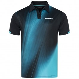 Donic Shirt Fire black/light blue