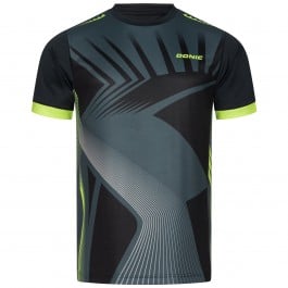 DONIC T-Shirt Sector noir/gris/citron vert
