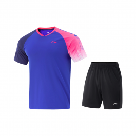 Li-Ning Set Shirt + Shorts AATV069-3 bright blue 
