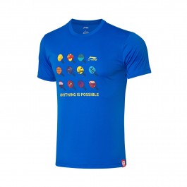 Li-Ning T-Shirt AHSQ107-3 Bleu