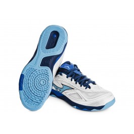 Mizuno Wave Medal 7 blanc/bleu