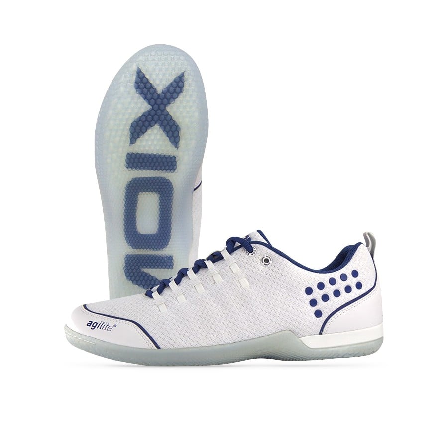 Xiom Chaussures Footwork 3 blanc marine Tabletennis11