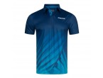 Voir Table Tennis Clothing DONIC Shirt Flow navy/cyan