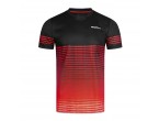 Voir Table Tennis Clothing Donic T-Shirt Tropic noir/rouge