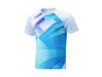 Voir Table Tennis Clothing Li-Ning T-Shirt AAYU031-4C bleu ciel/gris
