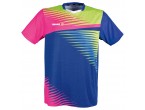 Voir Table Tennis Clothing Tibhar T-Shirt Azur pink/yellow/blue