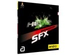 Voir Table Tennis Rubbers Andro Hexer Powergrip SFX