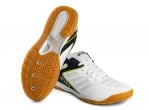 Voir Table Tennis Shoes Andro Chaussures Cross Step blanc/bleu