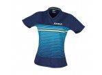 Voir Table Tennis Clothing Joola Chemisette Stripes Lady bleu marine