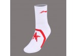 Voir Table Tennis Clothing Li-Ning Socks AWLN059-1 white/red 24-26cm