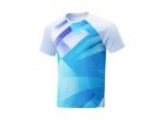 Voir Table Tennis Clothing Li-Ning T-Shirt AAYU031-4C bleu ciel/gris