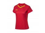 Voir Table Tennis Clothing Li-Ning Women's T-Shirt AAYQ044-3 red