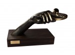 Voir Table Tennis Accessories Trophy Sculpture Raquette Bronze