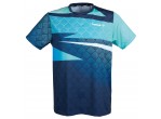 Voir Table Tennis Clothing Tibhar T-Shirt Corner navy/turquoise