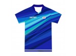 Voir Table Tennis Clothing Victas Japon Équipe Nationale Chemisette bleue