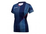 Voir Table Tennis Clothing Victas V-Ladyshirt 220 navy/red